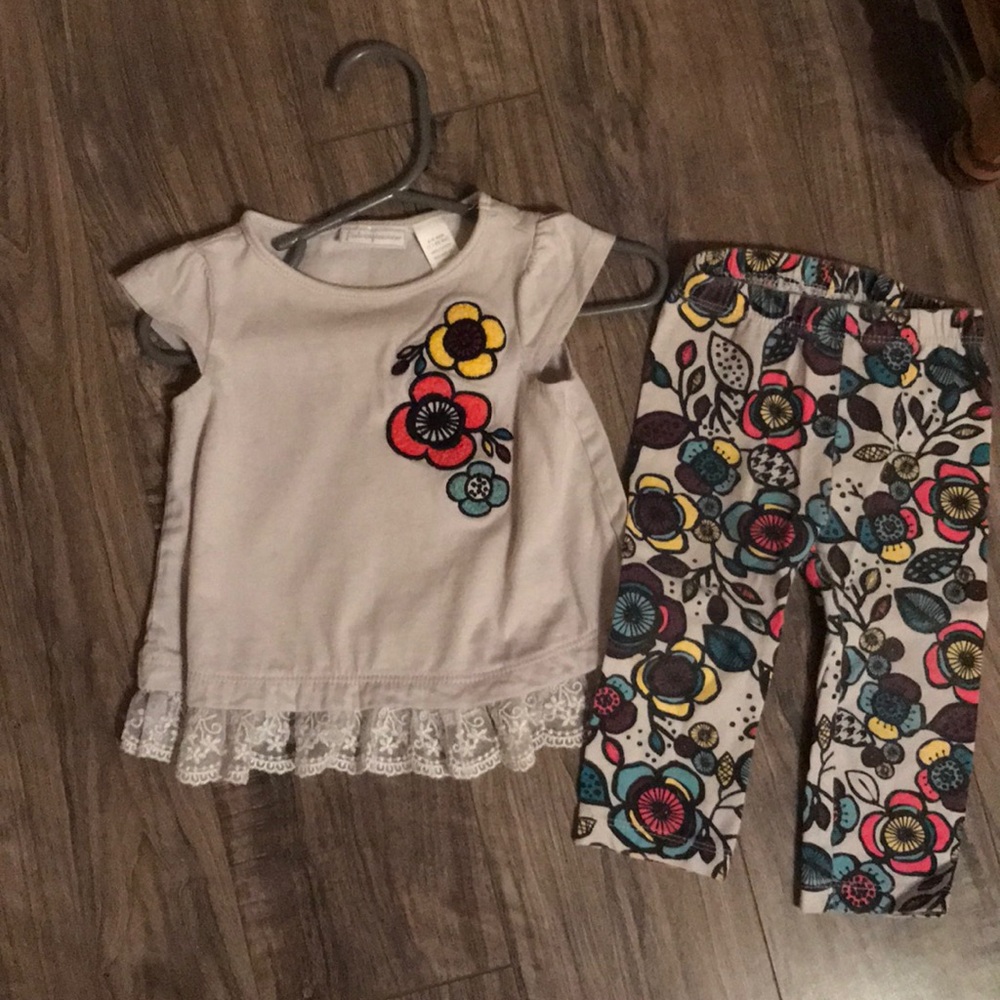 6-9 month short with pants outfit